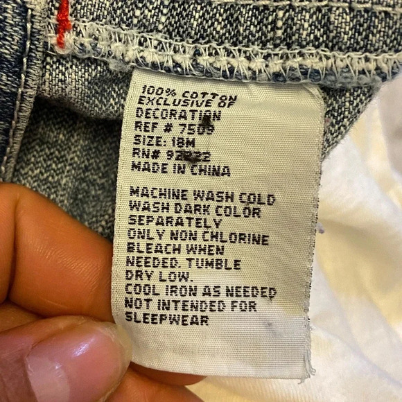 Radio Flyer - Vintage jean denim overalls - 18M - Picture 7 of 10